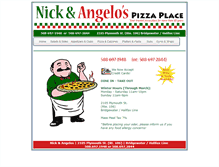 Tablet Screenshot of nickandangelos.com